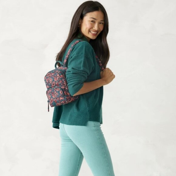 NWT Mini Banbury Backpack Cotton, Victorian Vines main image 6
